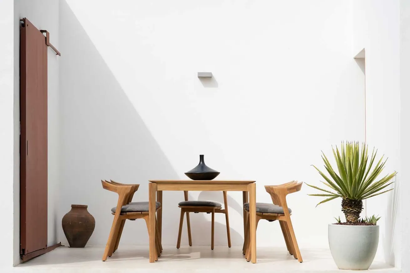 Outdoor Stuhl Bok Teak massiv