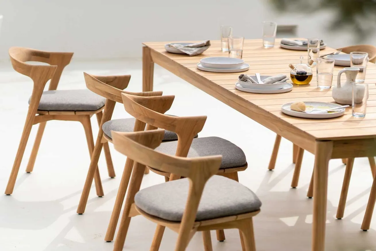 Outdoor Stuhl Bok Teak massiv