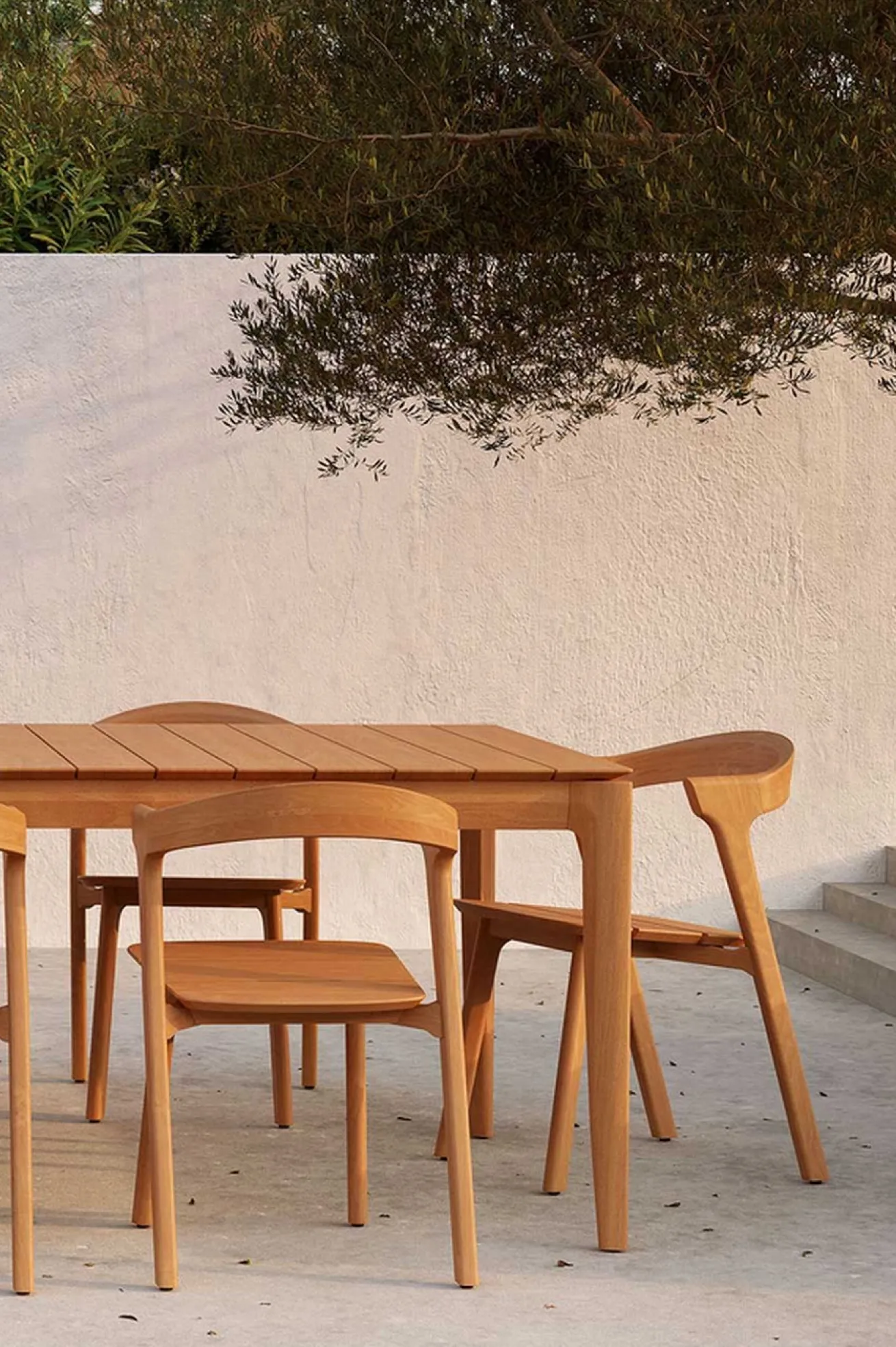 Outdoor Stuhl Bok Teak massiv