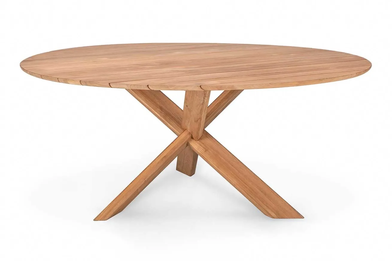 Outdoor Tisch Circle Teakholz rund klein