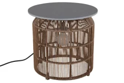 Outdoor-Beistelltisch Pamir braun