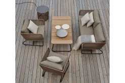 Outdoor-Beistelltisch Pamir braun