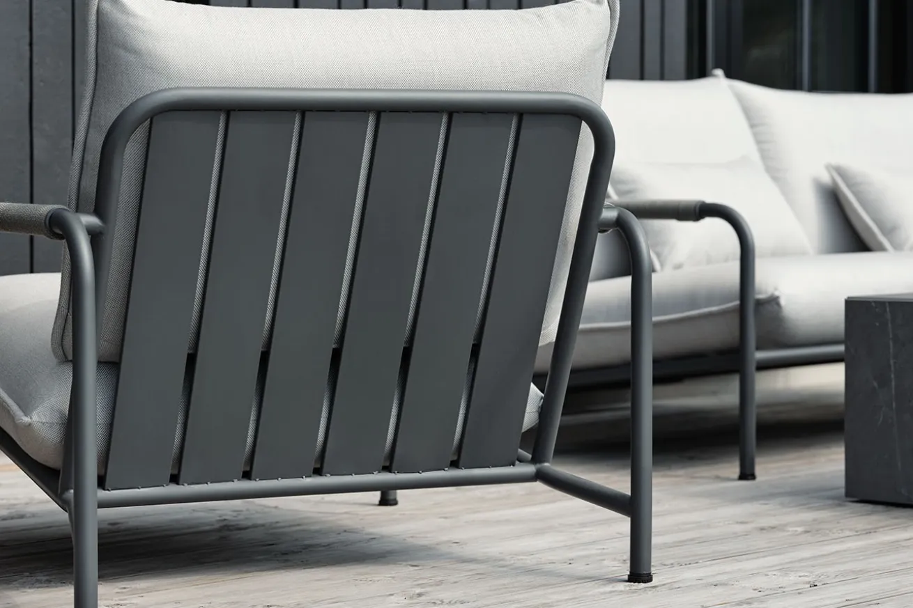 Outdoor-Loungesessel Lerberget grau