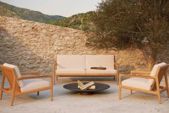 Outdoorsofa Jack 2 Sitzer Teak natur