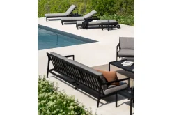 Outdoorsofa Jack Teak mokka 265 cm