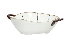 Pastaschale Anafi mit Griff weißblau D 24,5 cm
