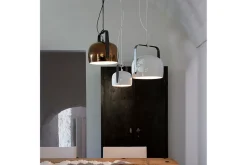 Pendelleuchte Bag bronze groß