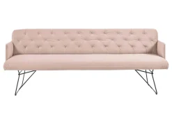 Polsterbank mit Armlehnen Sinfonie Samt rosa