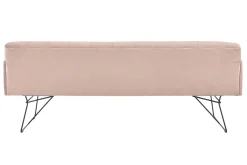 Polsterbank mit Armlehnen Sinfonie Samt rosa