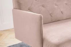 Polsterbank mit Armlehnen Sinfonie Samt rosa