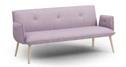 Polsterbank Trio mit Armlehnen rosé 192*61*83 cm