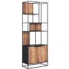 Regal Cosmo Teak Metall 220x80 cm