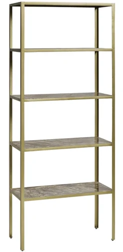 Regal Metall Marmor antik gold