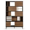 Regal Oscar Teak massiv H 195 cm