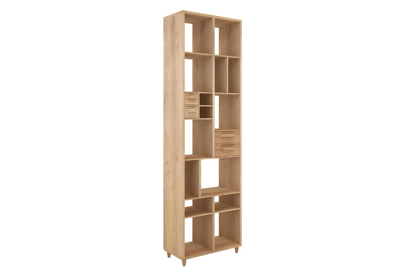 Regal Pirouette Eiche massiv H 200 cm
