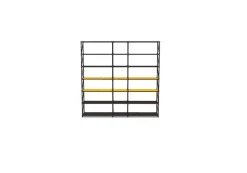 Regal schwarz-gelb H 224 cm