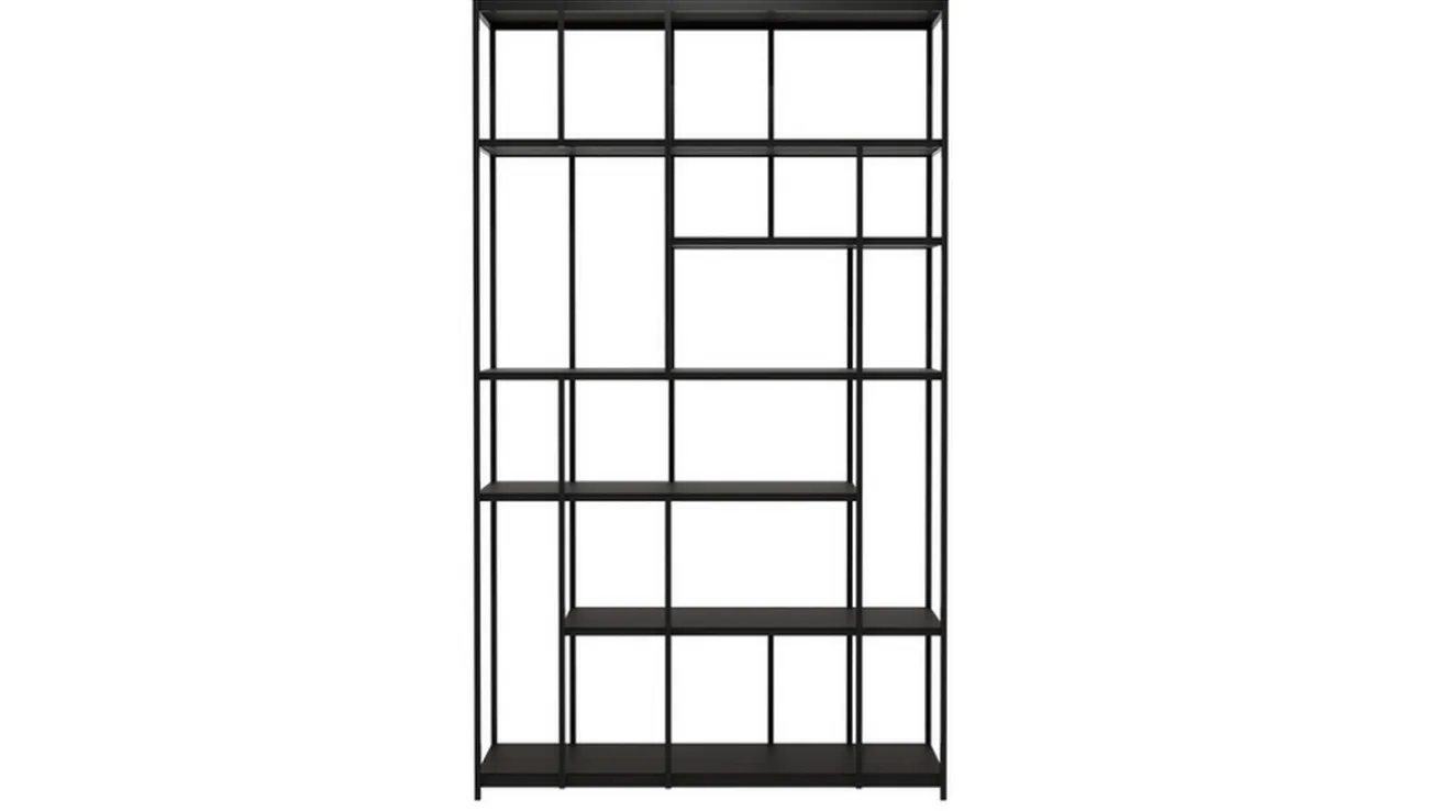 Regal Studio Teak Metall H 205 cm
