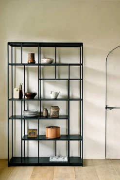 Regal Studio Teak Metall H 205 cm