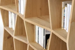 Regal Z Eiche massiv B 125 cm