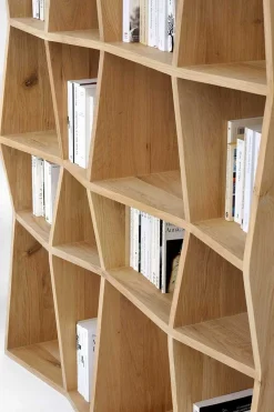 Regal Z Eiche massiv B 125 cm