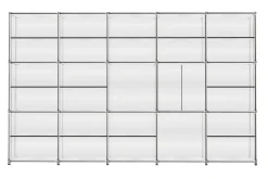 Regalwand System 180 weiß B 363 cm