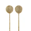 Salatbesteck-Set Rattan Natur