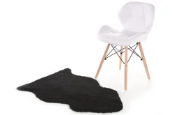 Schaffell kurzwollig schwarz B 95 cm