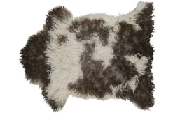 Schaffell lockig braun