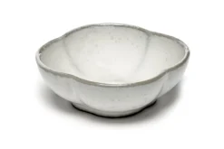 Schale Inku gewellt weiss klein
