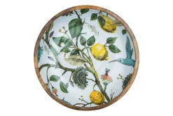 Schale Lemon Bird Mangoholz D 38 cm