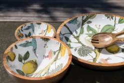 Schale Lemon Bird Mangoholz D 25 cm