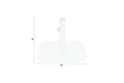 Schirmständer Sunbrella 50x50 rot