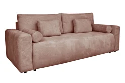 Schlafsofa Raven Stoff altrosa