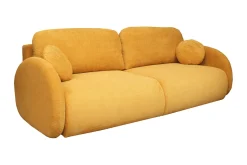 Schlafsofa Siena Stoff orangegelb