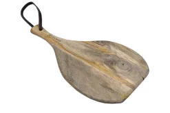 Schneidebrett Holz natur oval l 37