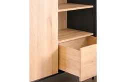 Schrank Blackbird Eiche massiv H 178 cm