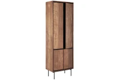 Schrank Metropole Teak Metall 210x70 cm