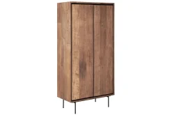 Schrank Metropole Teak Metall 180x90 cm