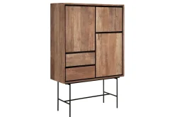 Schrank Metropole Teak Metall 150x100 cm