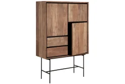 Schrank Metropole Teak Metall 150x100 cm