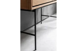 Schrank Metropole Teak Metall 150x100 cm