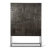 Schrank Tabwa Teak massiv H 180 cm