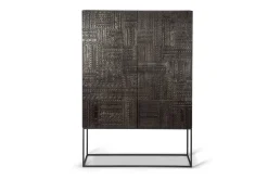 Schrank Tabwa Teak massiv H 180 cm