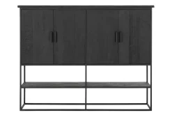 Schrank Timeless Black Teak schwarz B 180 cm