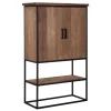 Schrank Timeless Teakholz H 140 cm