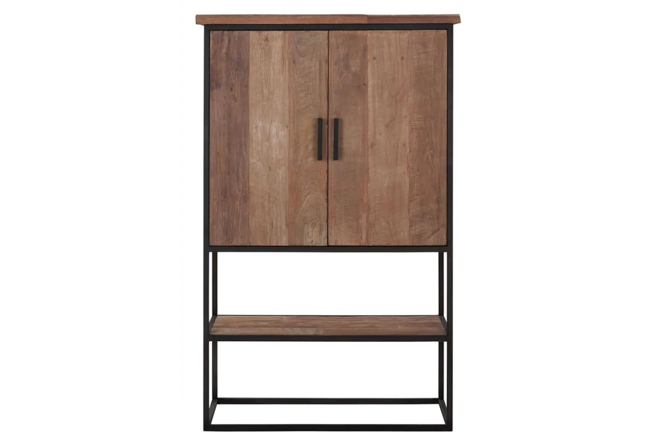 Schrank Timeless Teakholz H 140 cm