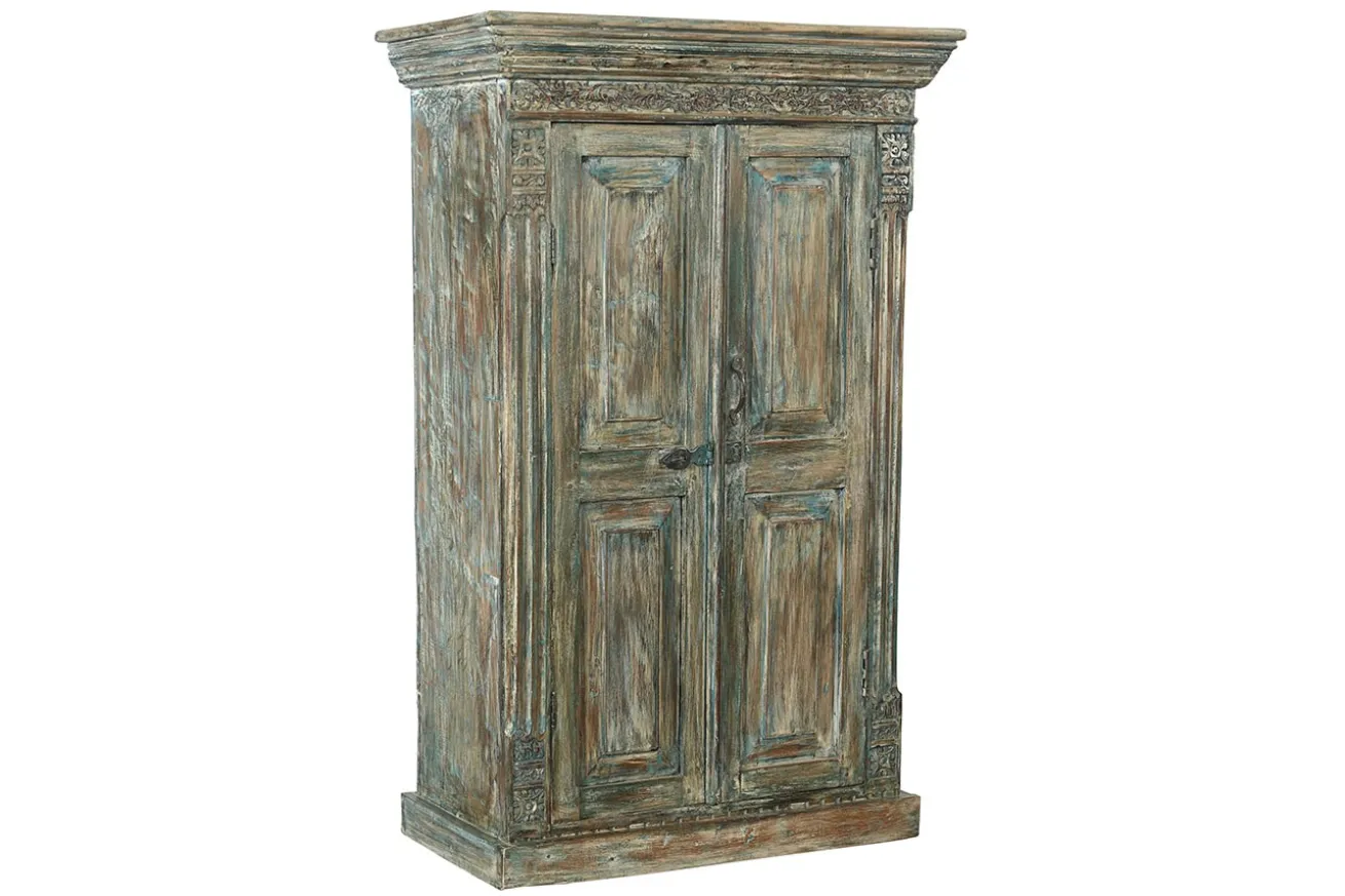 Schrank Vintage blaugrau