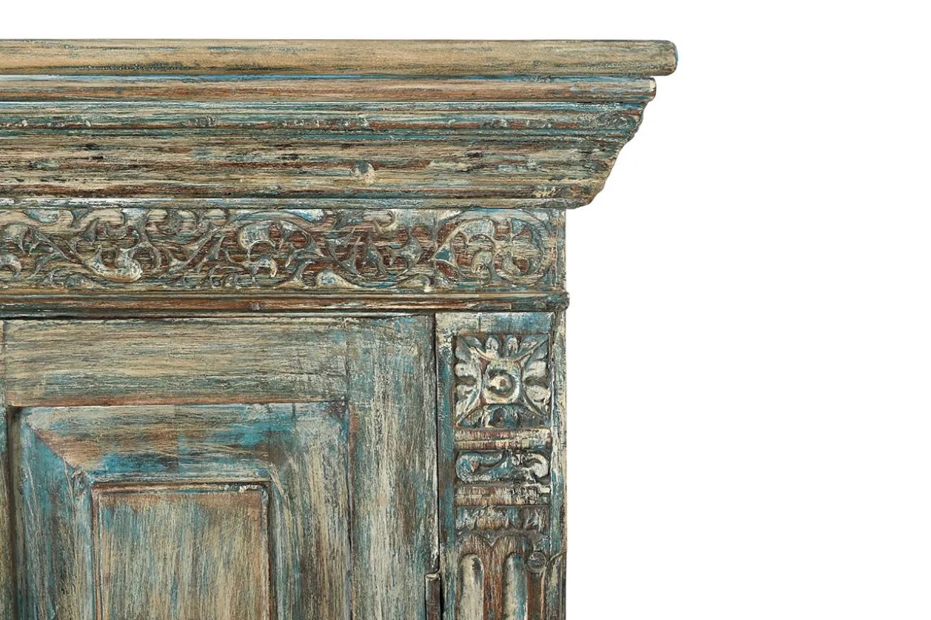 Schrank Vintage blaugrau