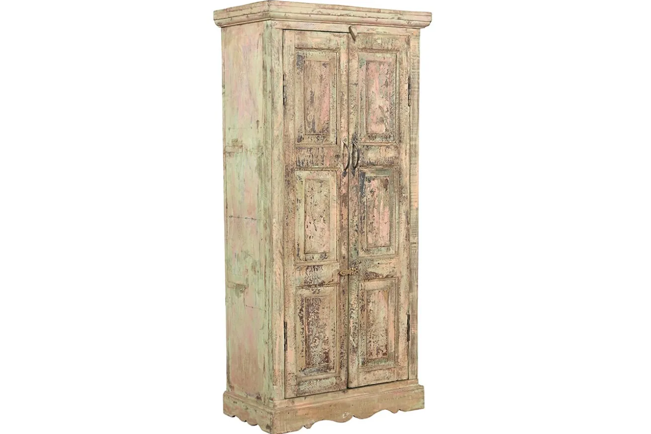 Schrank Vintage creme rosa lindgrün