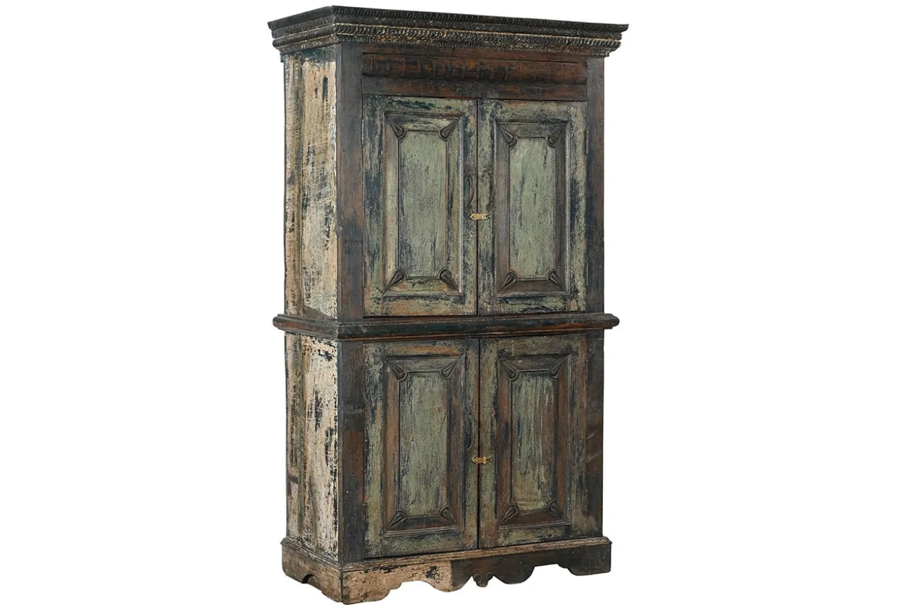 Schrank Vintage grau